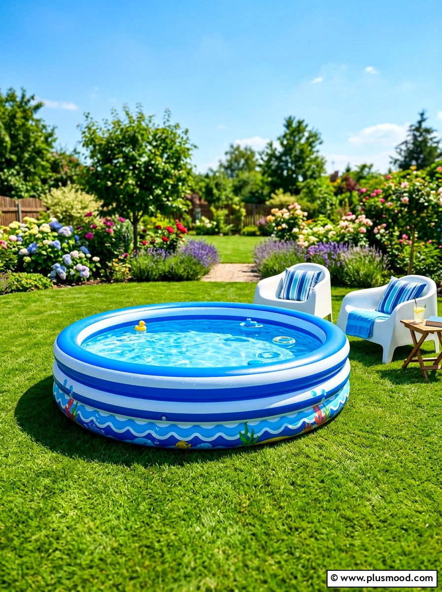 Kids Inflatable Pool - 25 summer backyard decor ideas