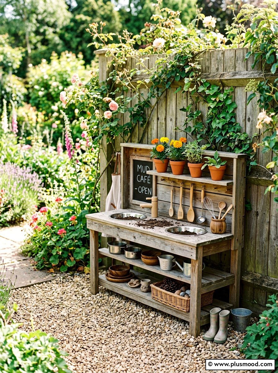 Kids Mud Kitchen - 25 small backyard ideas for small families