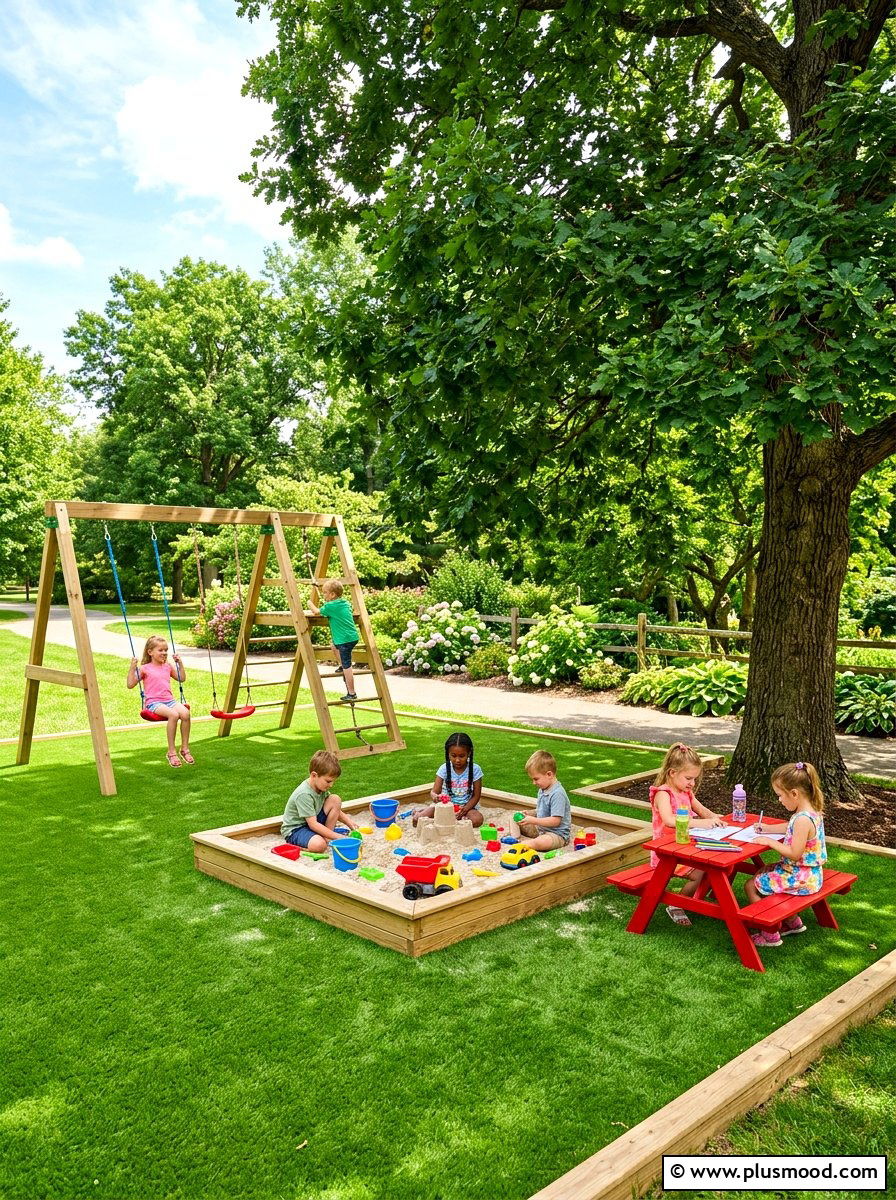 Kids Play Area - 25 summer backyard entertaining ideas