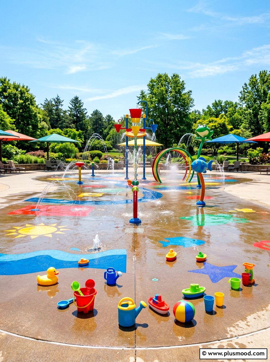 Kids Splash Pad - 25 summer backyard family fun ideas