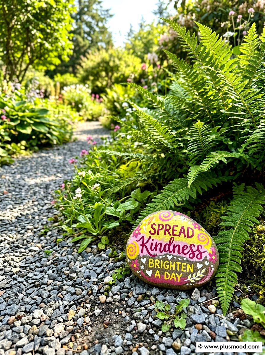 Kindness Stone - 25 painted rock ideas for kids
