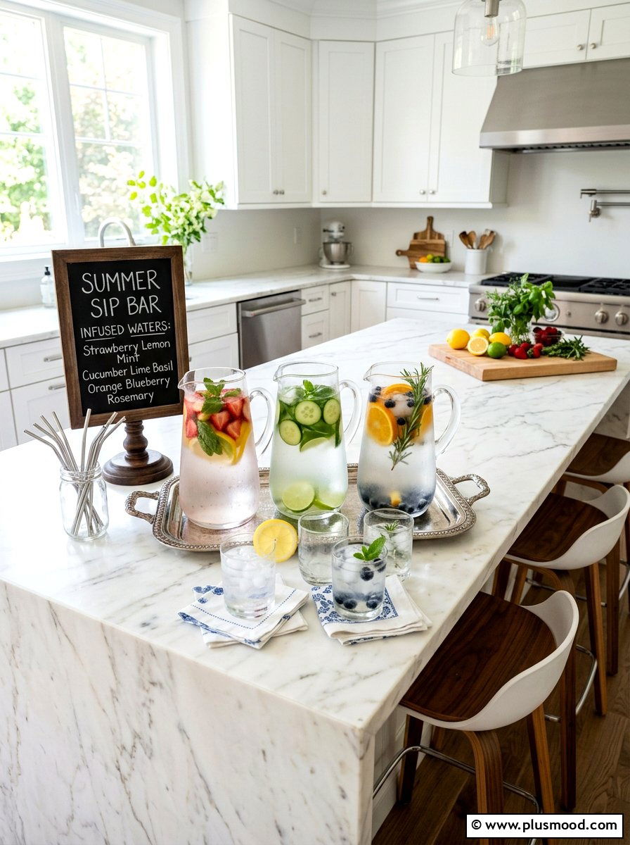 Kitchen Countertop Bar - 25 summer lemonade bar ideas