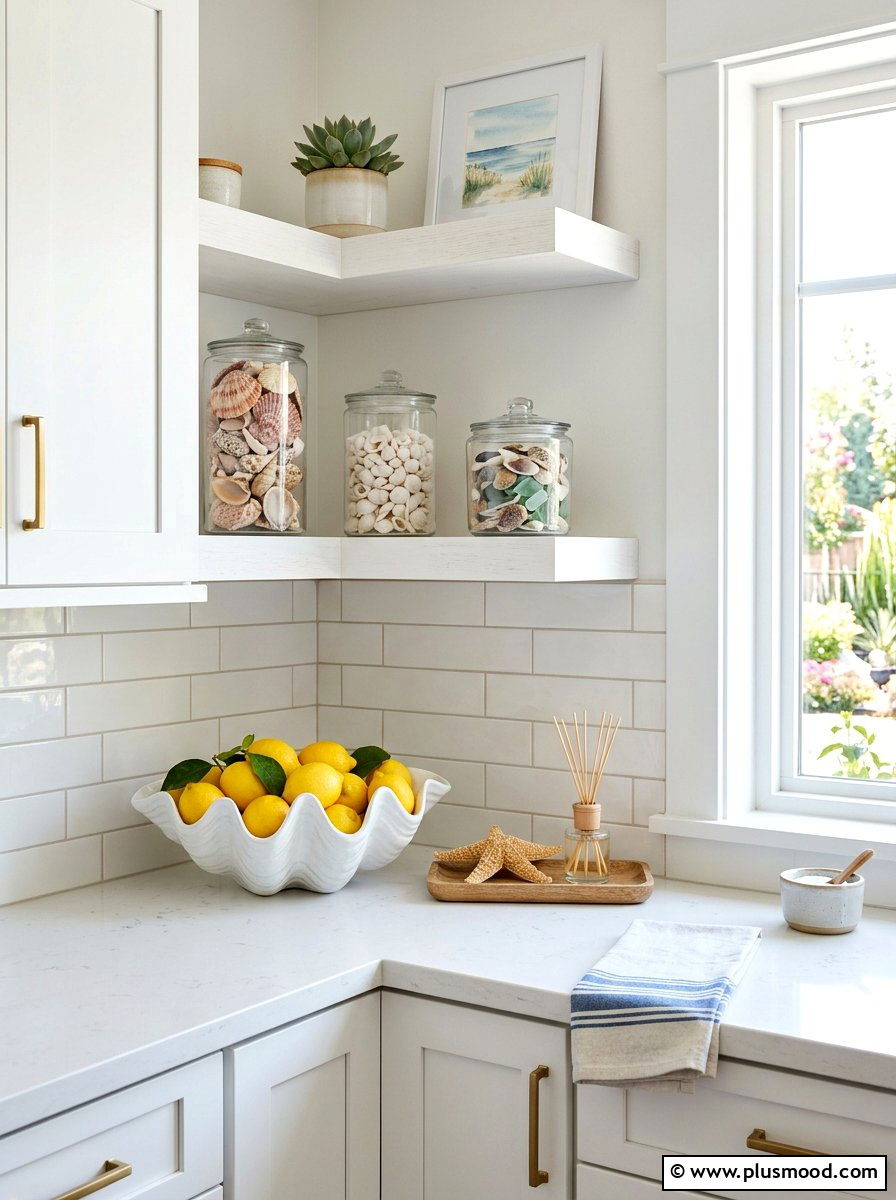 Kitchen Shell Accent - 25 summer decor ideas with shells