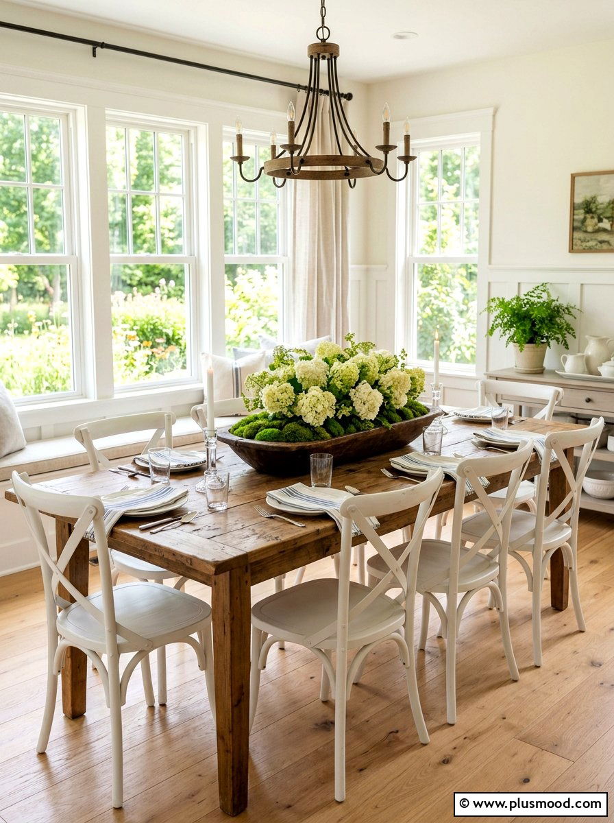 Kitchen Table Centerpiece - 25 summer farmhouse kitchen ideas