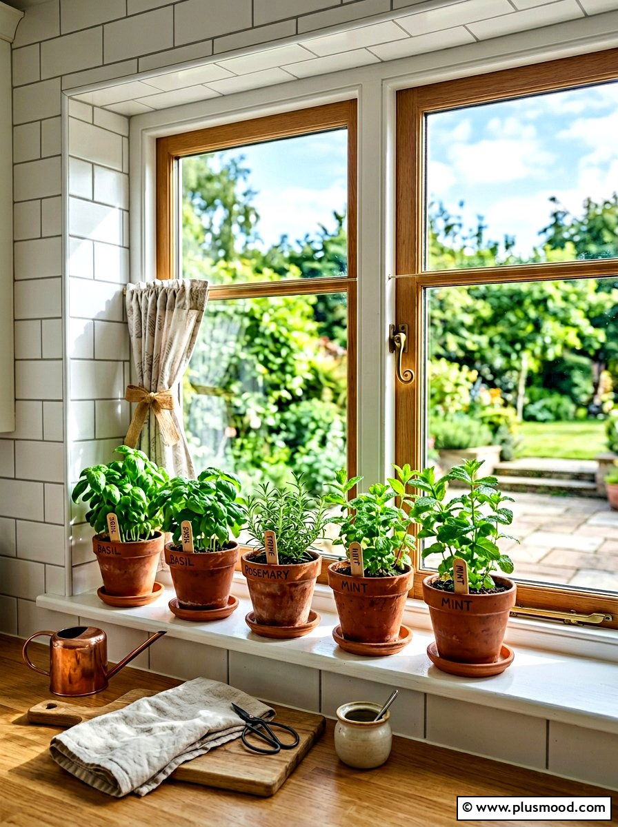 Kitchen Window Herb Garden - 25 summer home refresh ideas