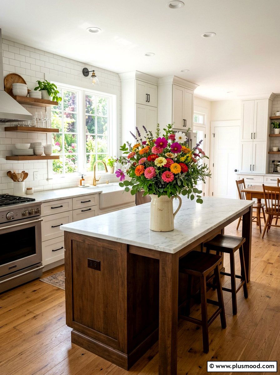Kitchen flower centerpieces - 25 summer decor ideas with florals