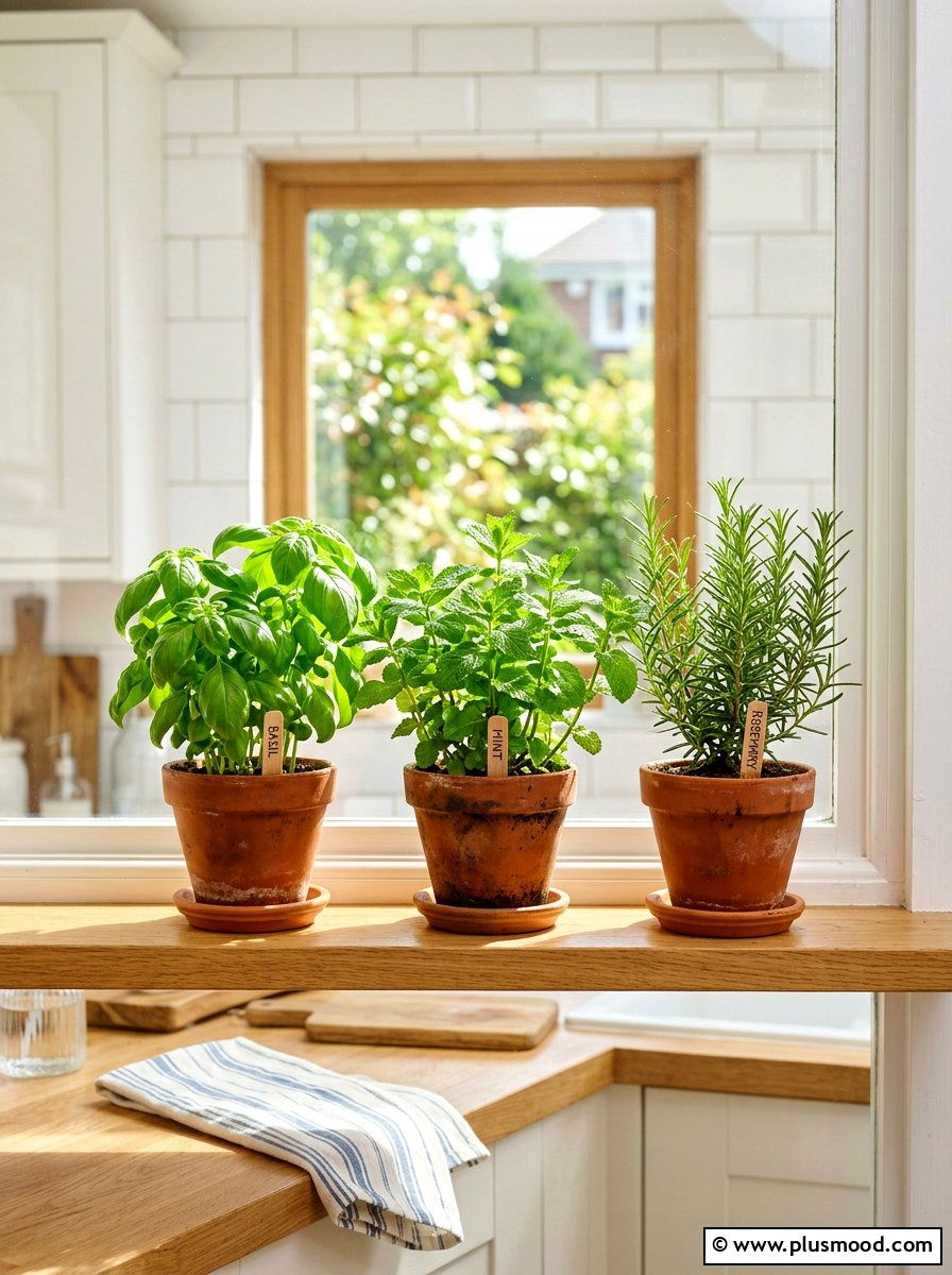 Kitchen herb garden - 25 simple summer decorating ideas
