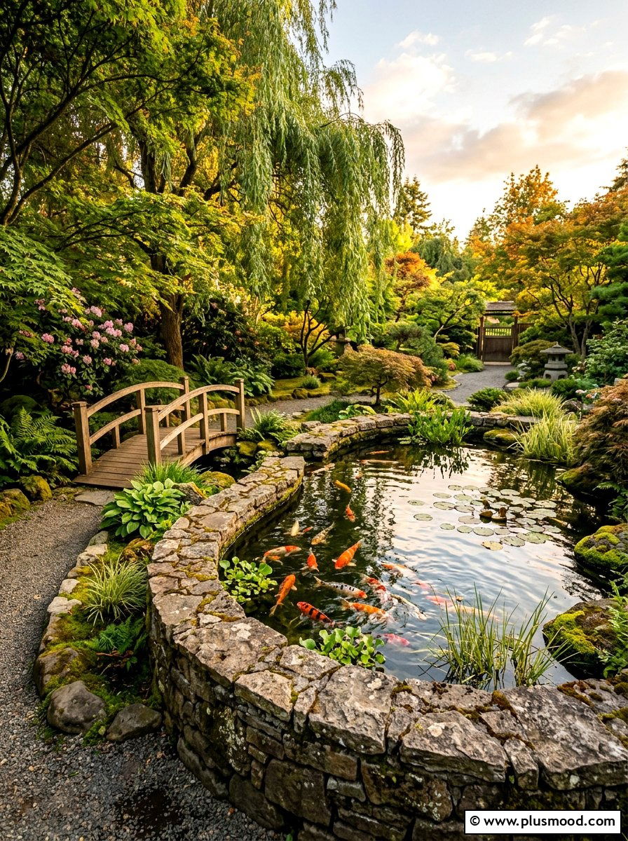 Koi pond for small spaces - 25 small backyard ideas with water feature