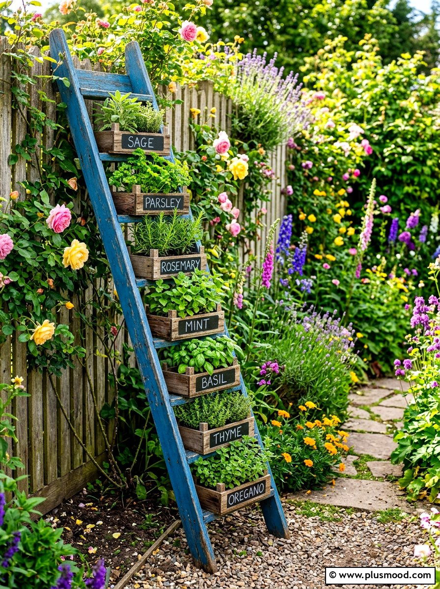 Ladder herb garden - 25 summer herb garden ideas