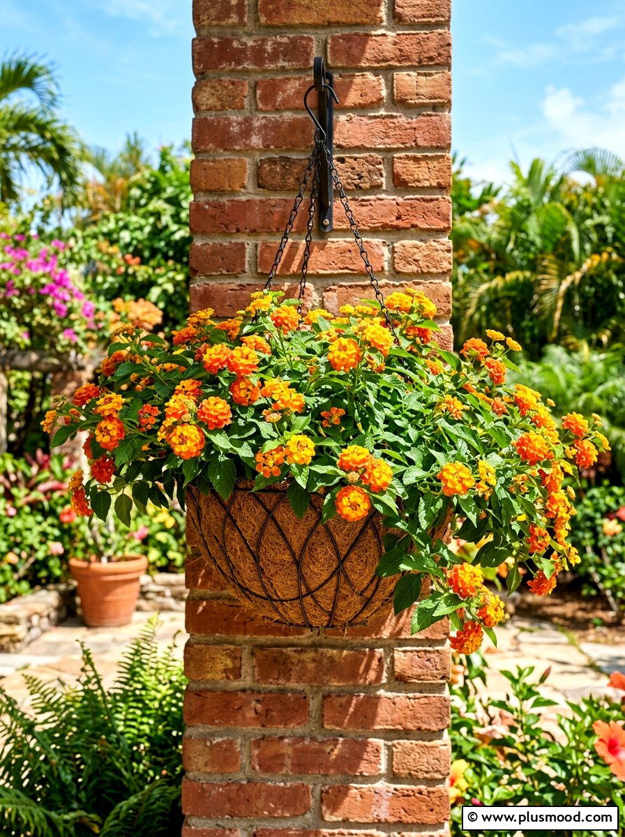 Lantana Hanging Basket - 25 summer hanging basket ideas for summer