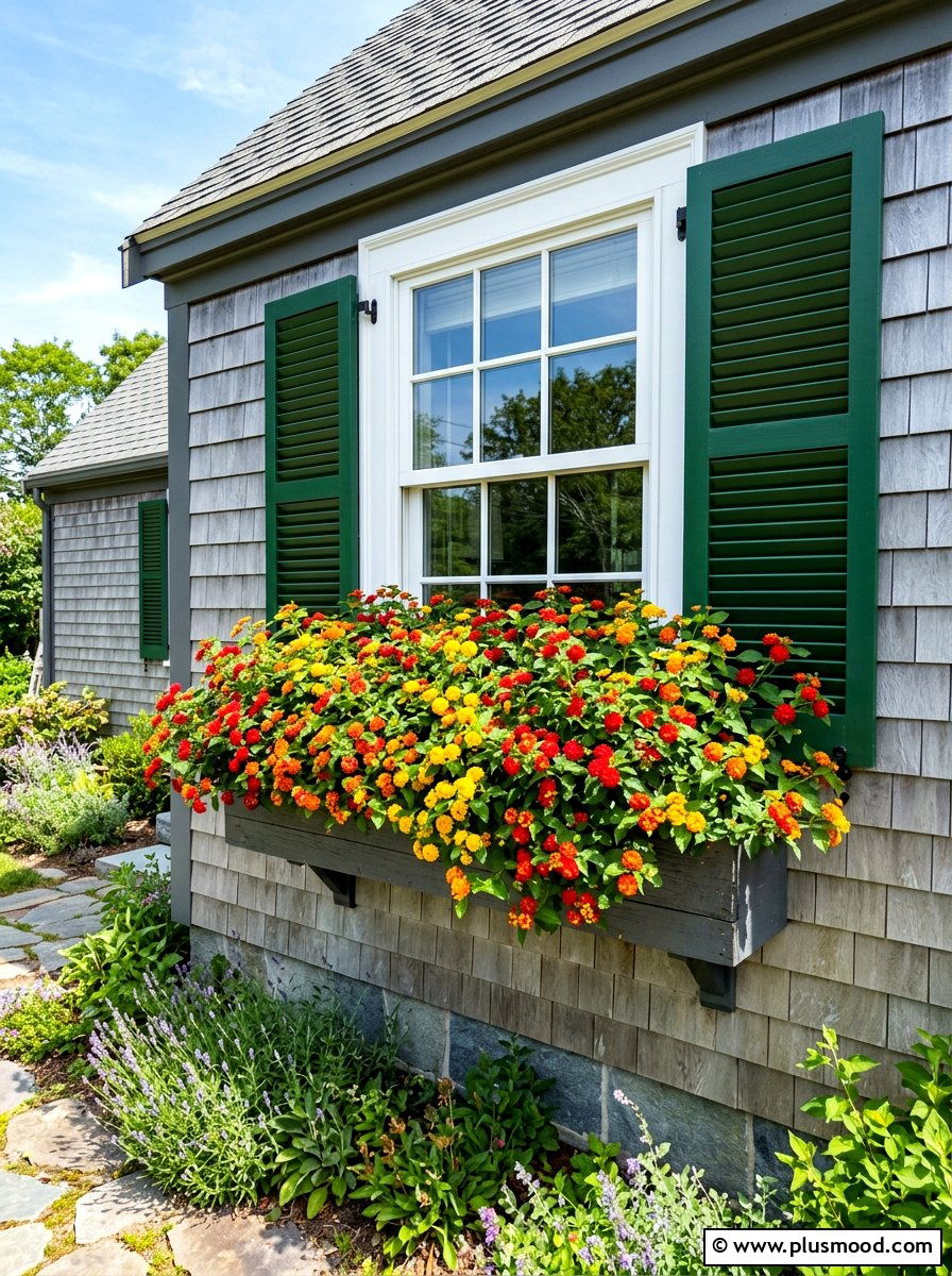 Lantana Window Box For Full Sun - 25 summer planters with lantana ideas