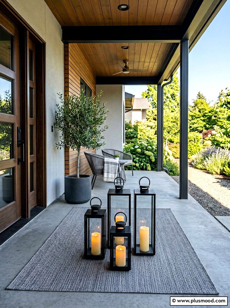 Lantern Decor Porch - 25 summer porch ideas for small spaces