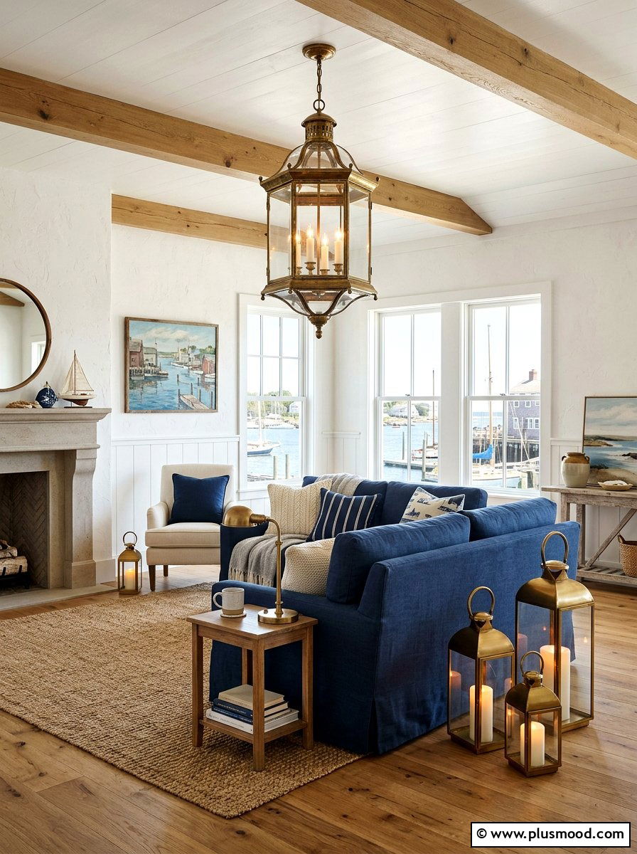 Lantern Style Living Room - 25 summer nautical decor ideas for living room