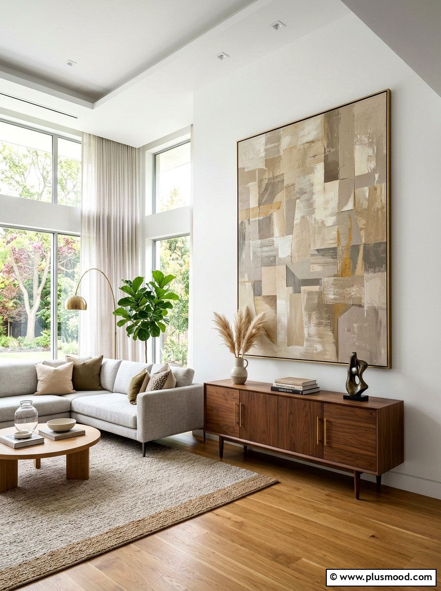 Large Abstract Wall Art - 25 summer relaxed luxury decor ideas