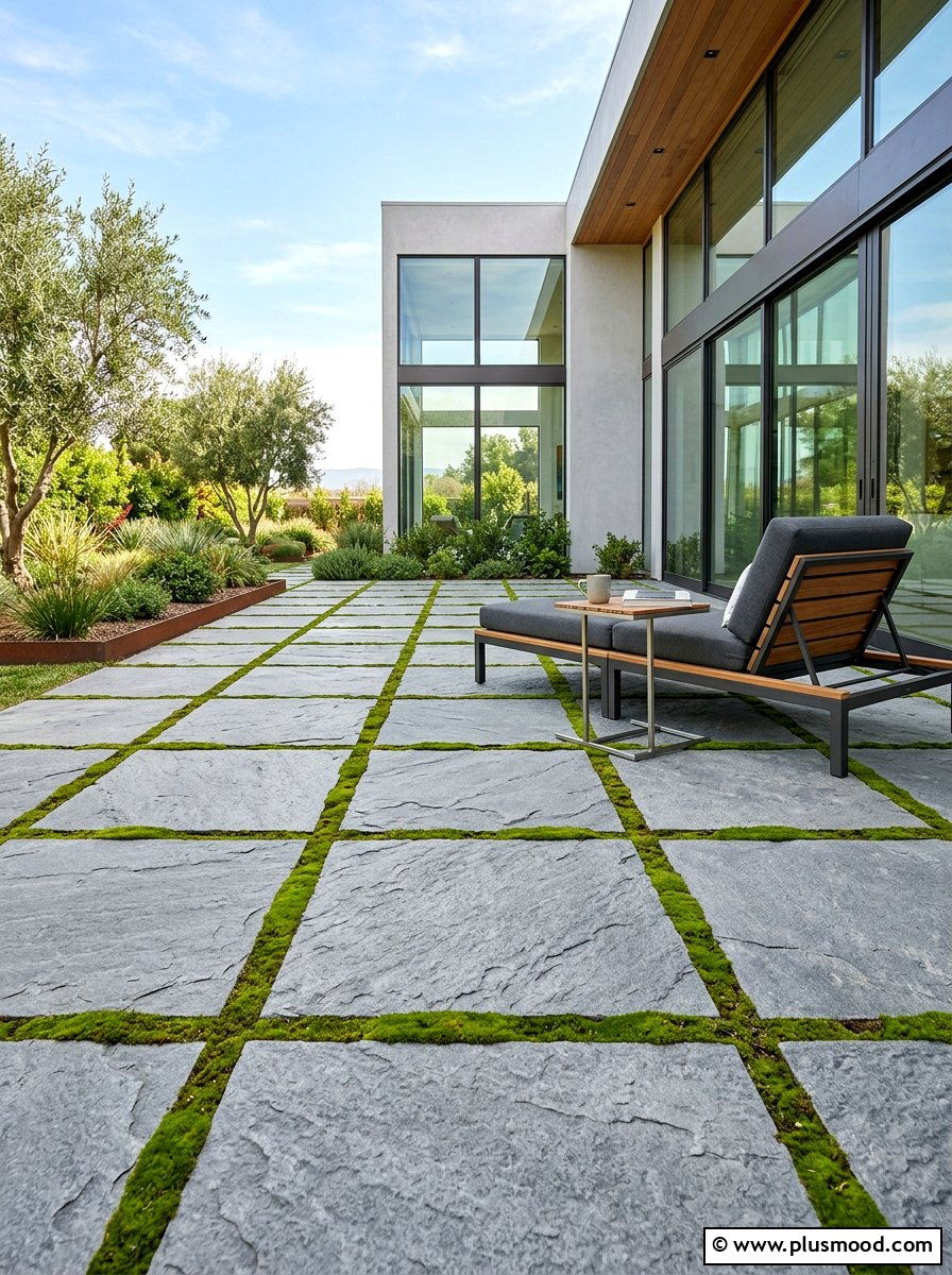 Large Format Stone Paver - 25 small backyard ideas for contemporary homes