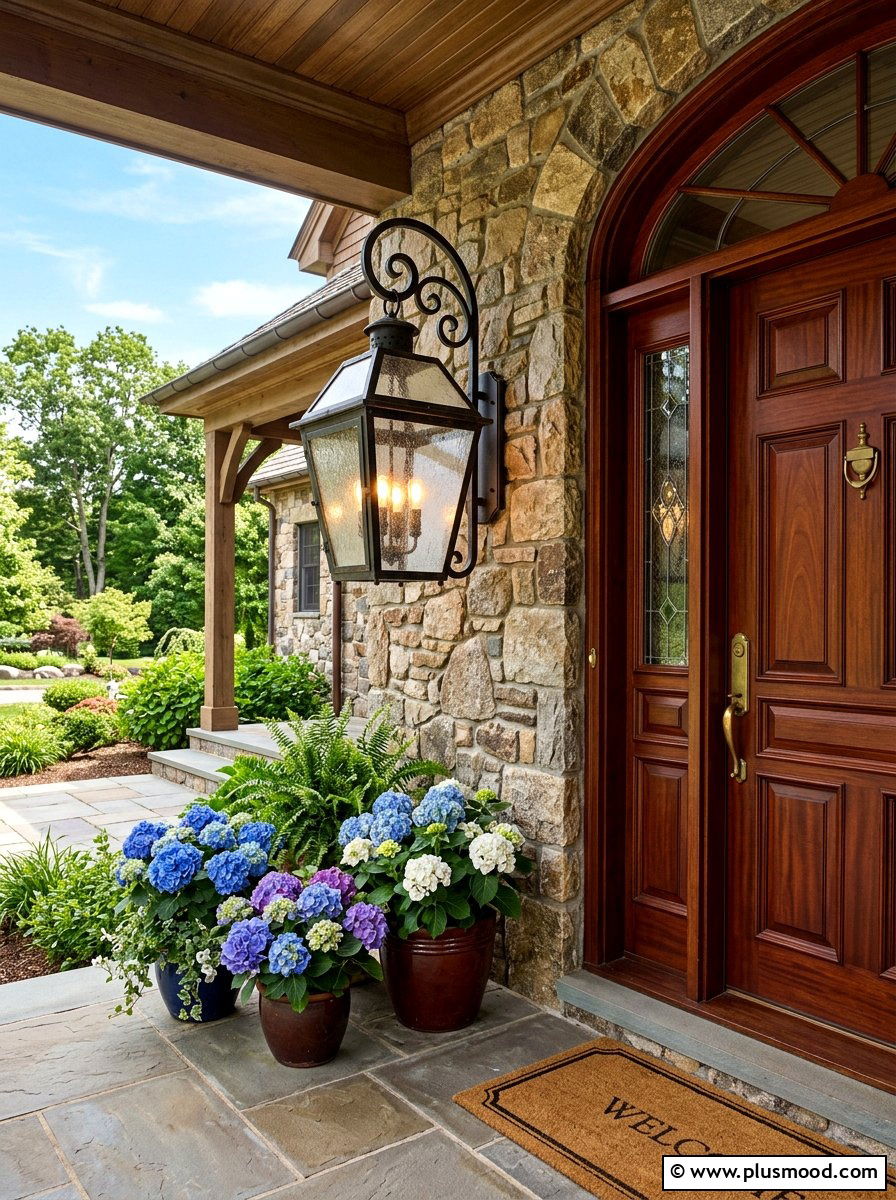Large Glass Lantern Porch Sconce - 25 summer porch lighting curb appeal ideas