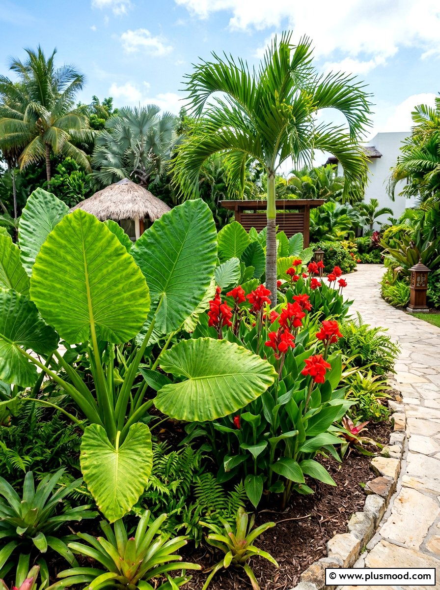 Large Leaf Tropical Plants - 25 summer landscape refresh ideas