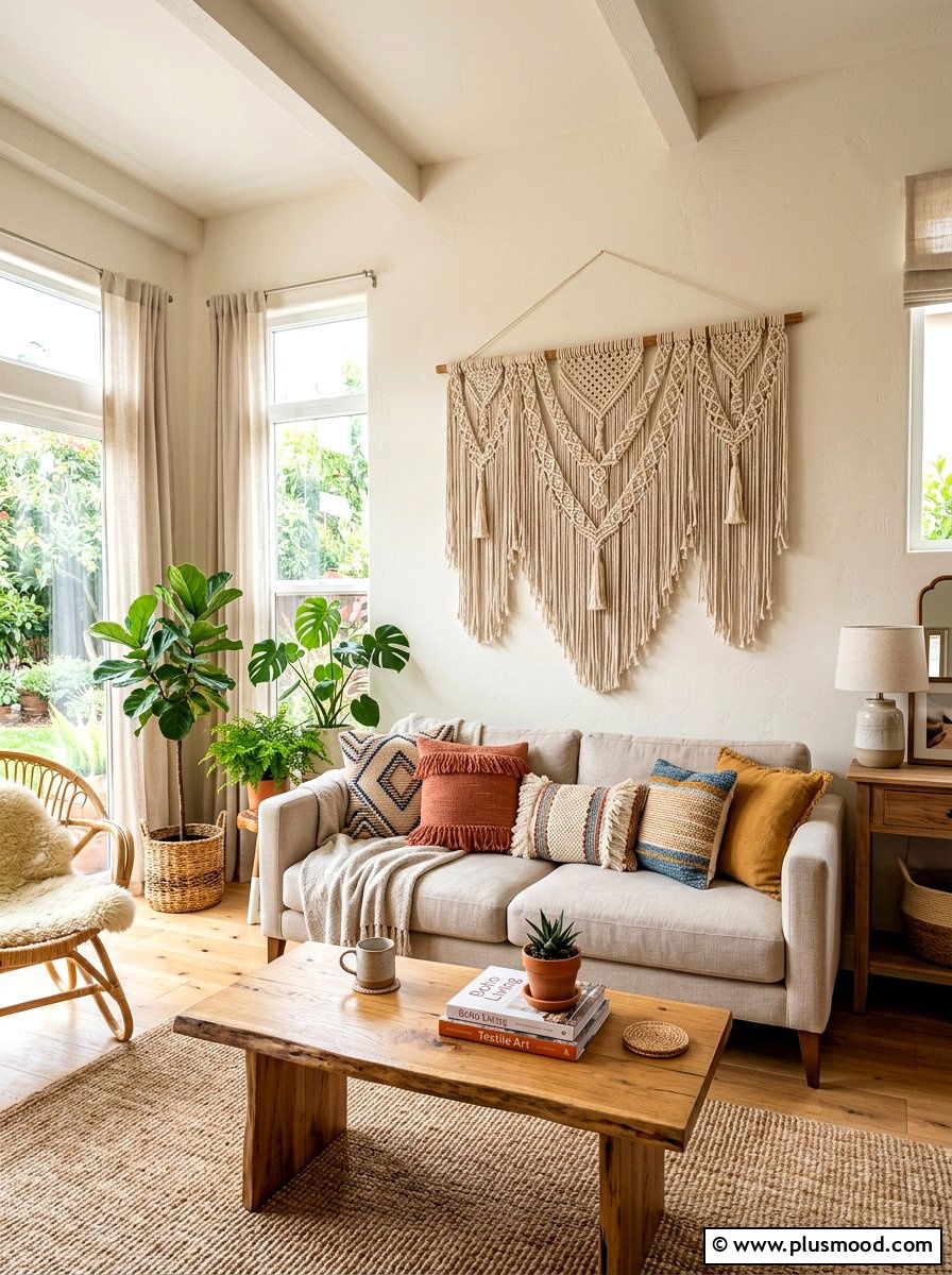 25 Summer Layered Texture Ideas for Living Room Charm