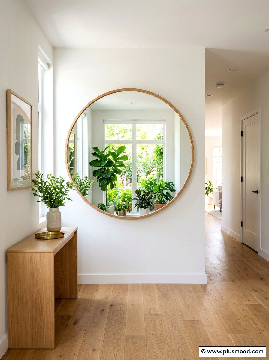 Large Mirrors - 25 summer decor ideas for apartments