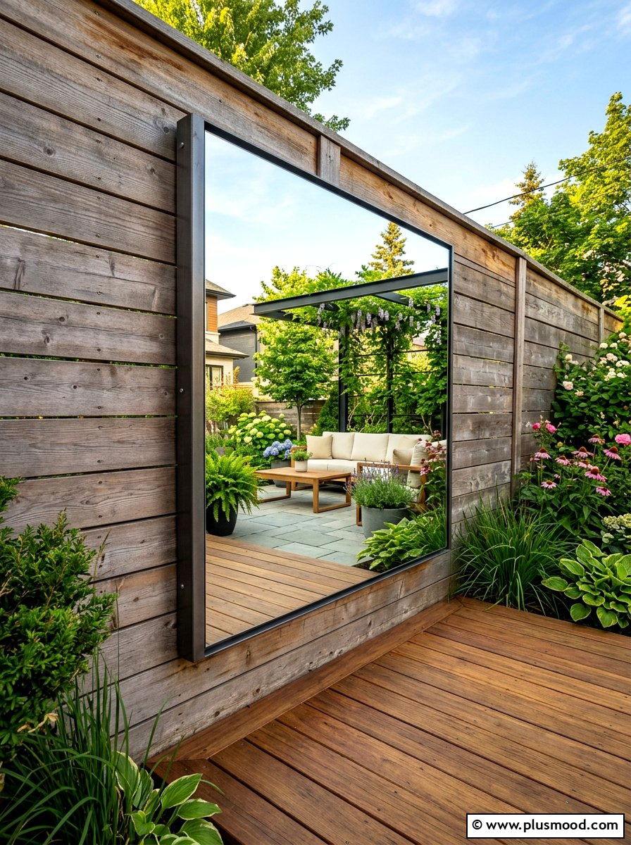 Large Outdoor Mirror - 25 small backyard ideas for contemporary homes