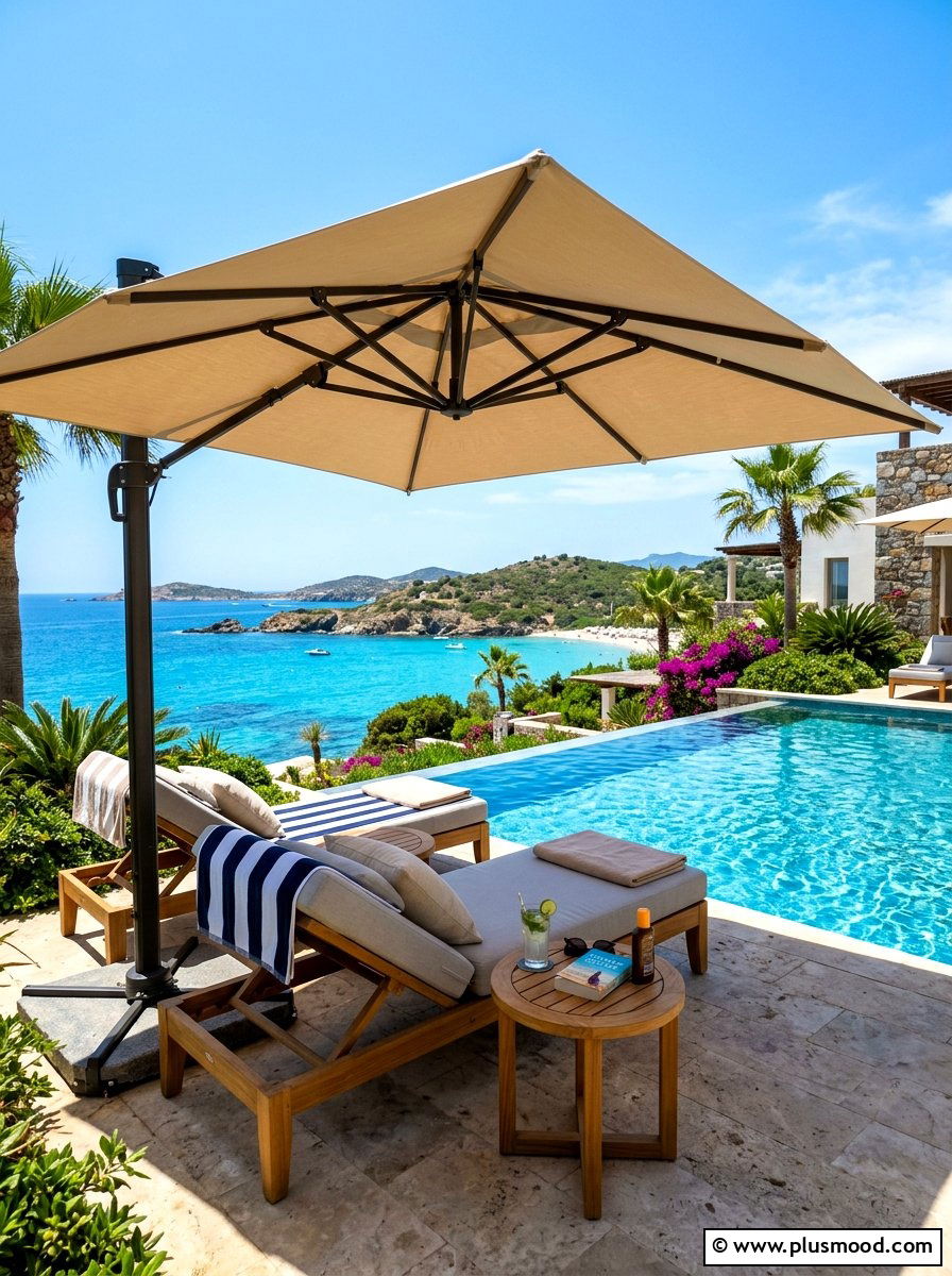 Large Patio Umbrella - 25 summer patio makeover ideas