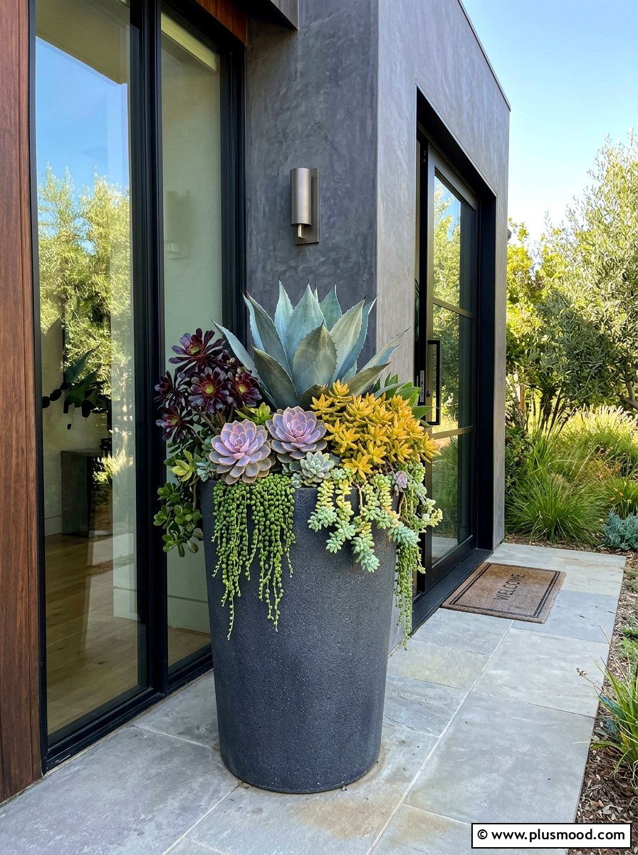 Large Succulent Planter - 25 summer succulent planter ideas