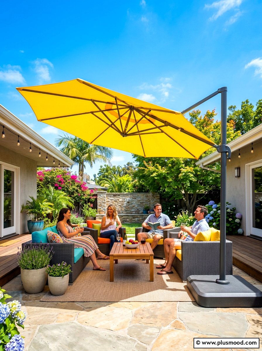 Large Umbrella Patio - 25 trending summer patio ideas