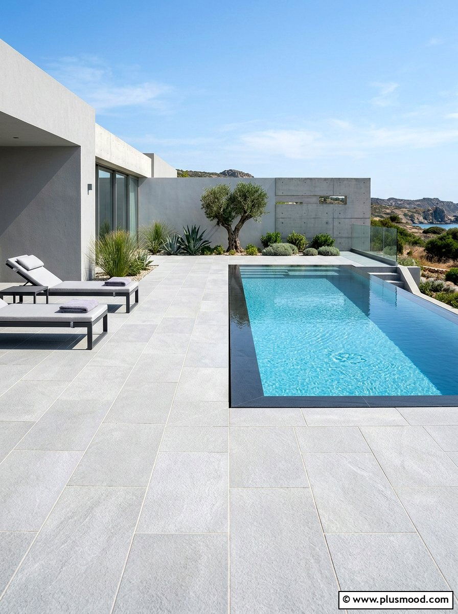 Large format pool pavers - 25 pool landscaping ideas with pavers