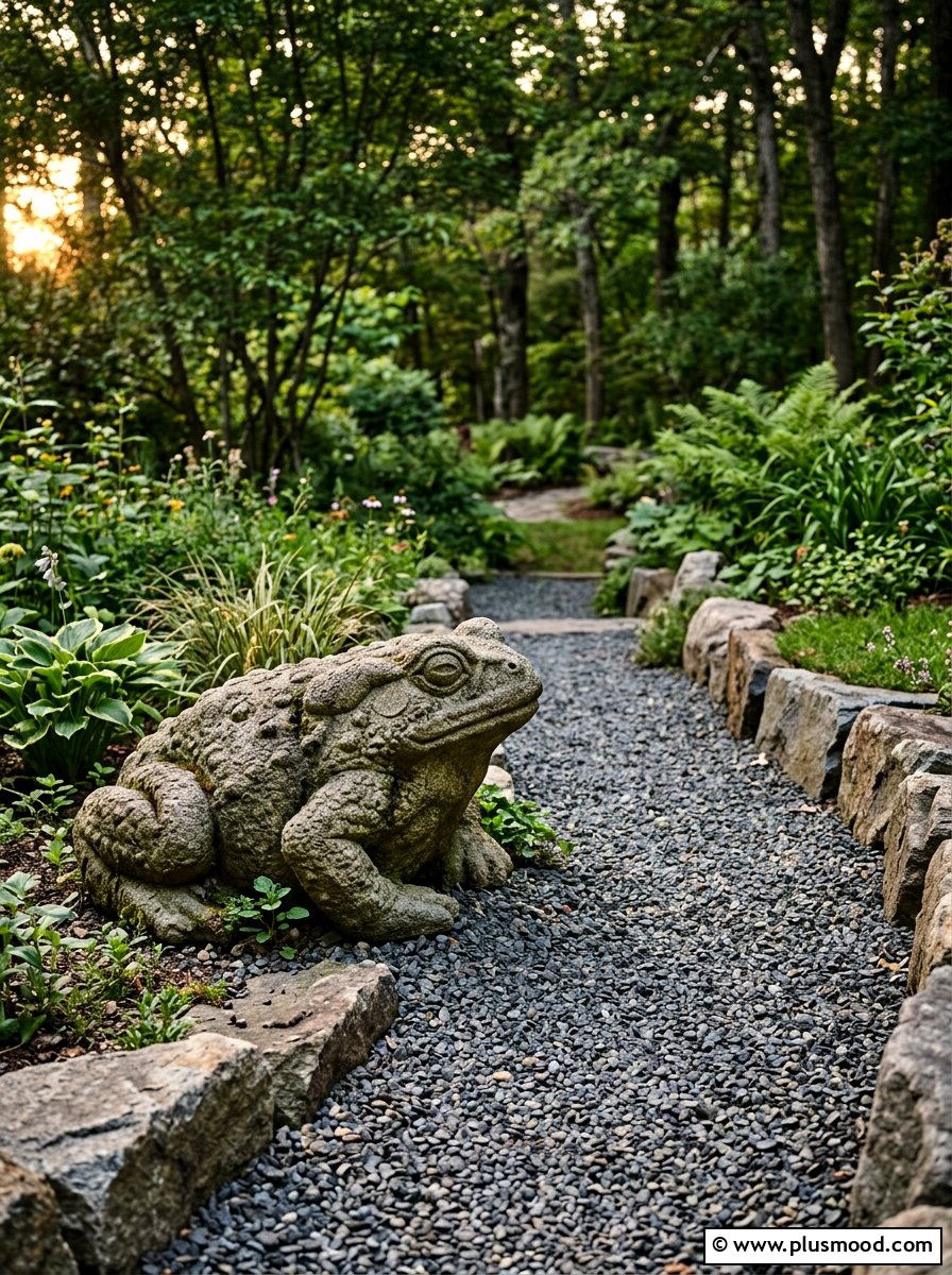 Large garden toad rock - 25 painted rock ideas with frog art