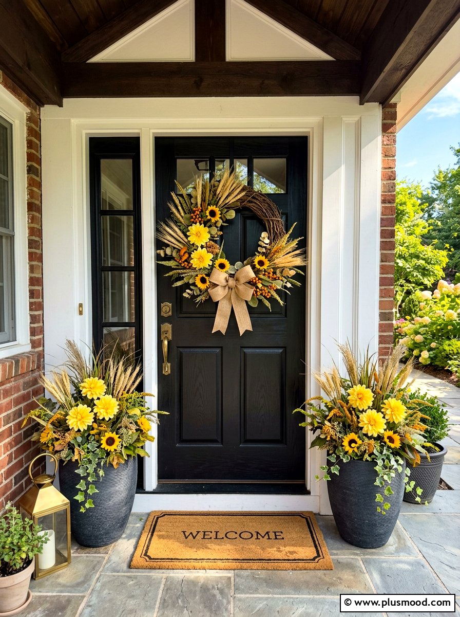 Late Summer Wreath - 25 last days of summer decor ideas