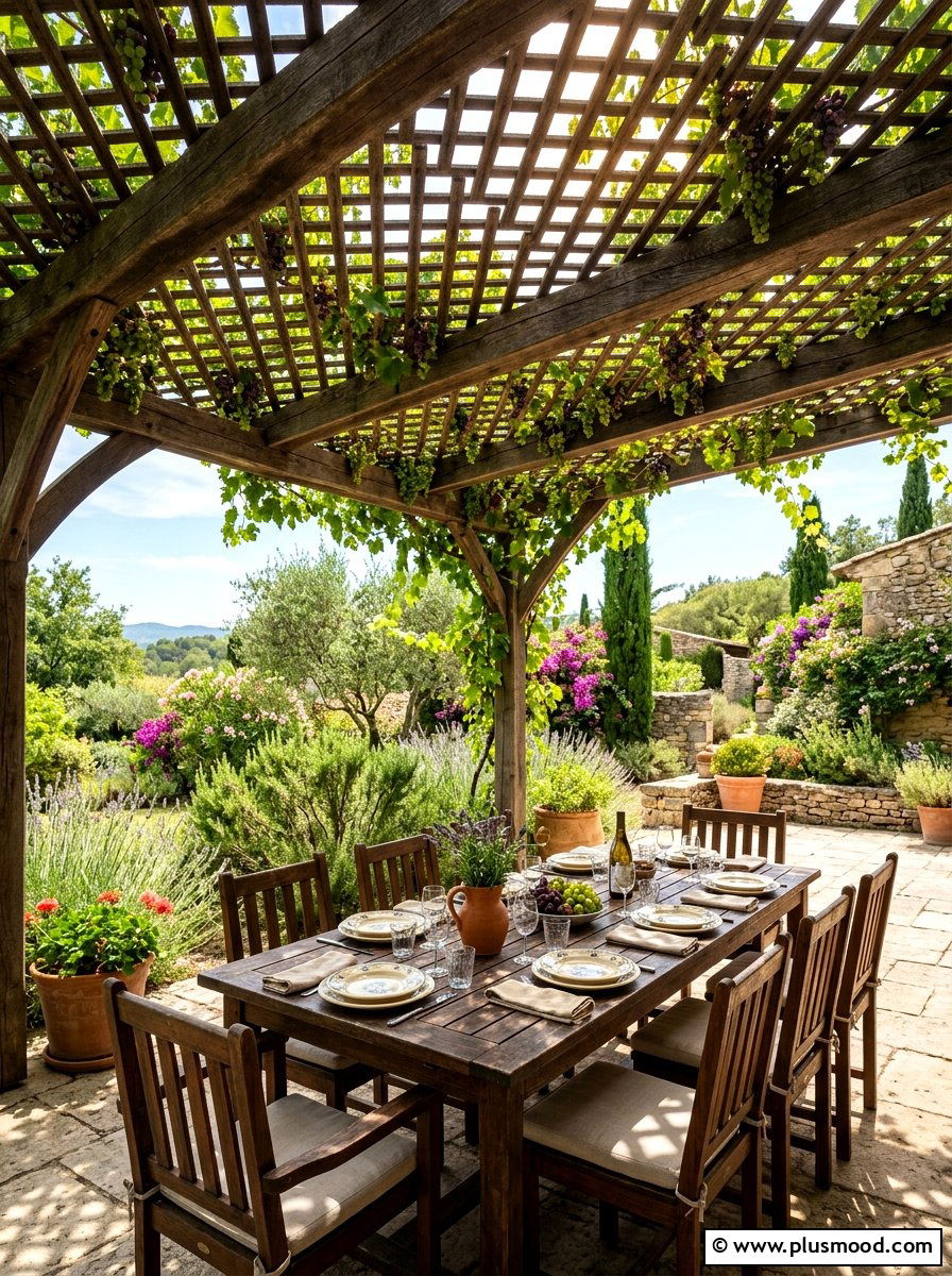 Lattice Pergola Roof - 25 small backyard ideas with lattice