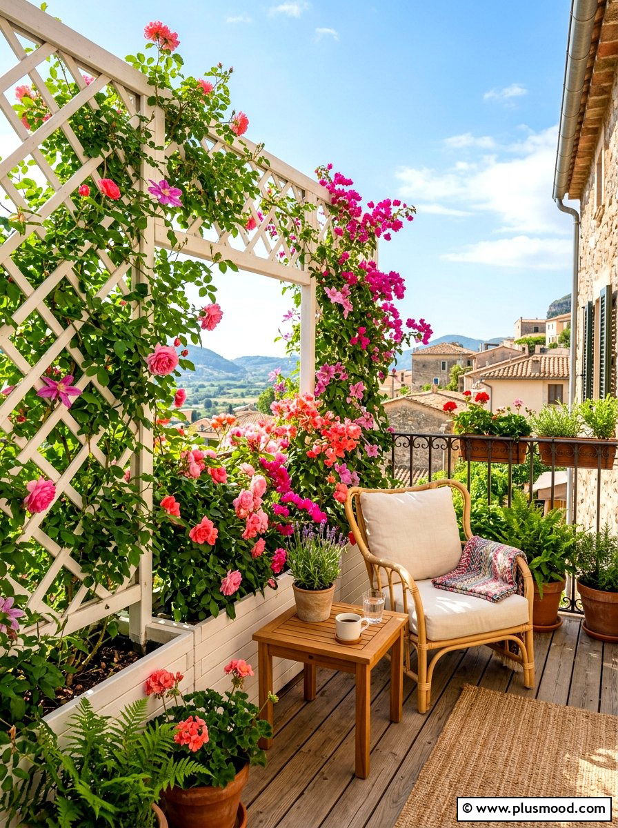 Lattice Privacy Screen - 25 simple summer garden ideas