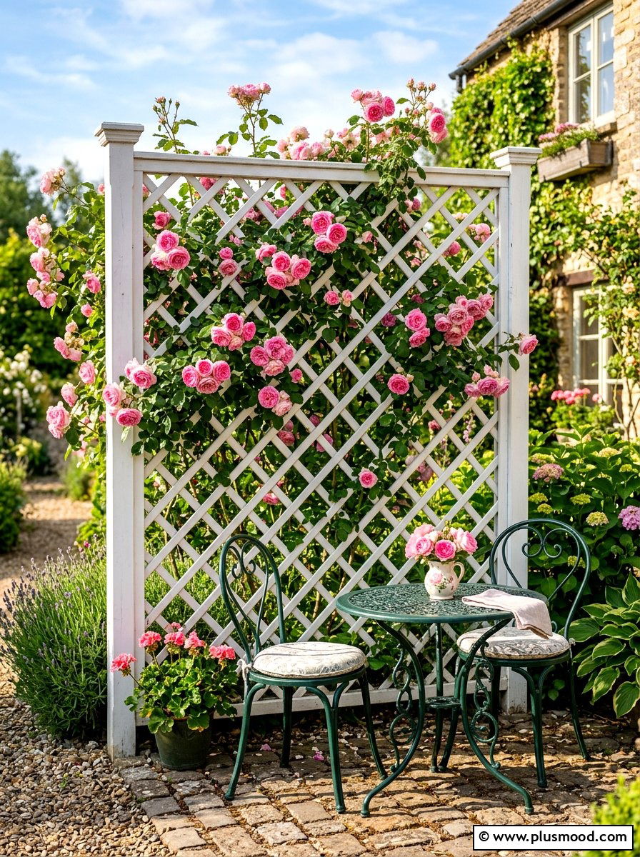 Lattice Privacy Screen - 25 summer patio privacy ideas