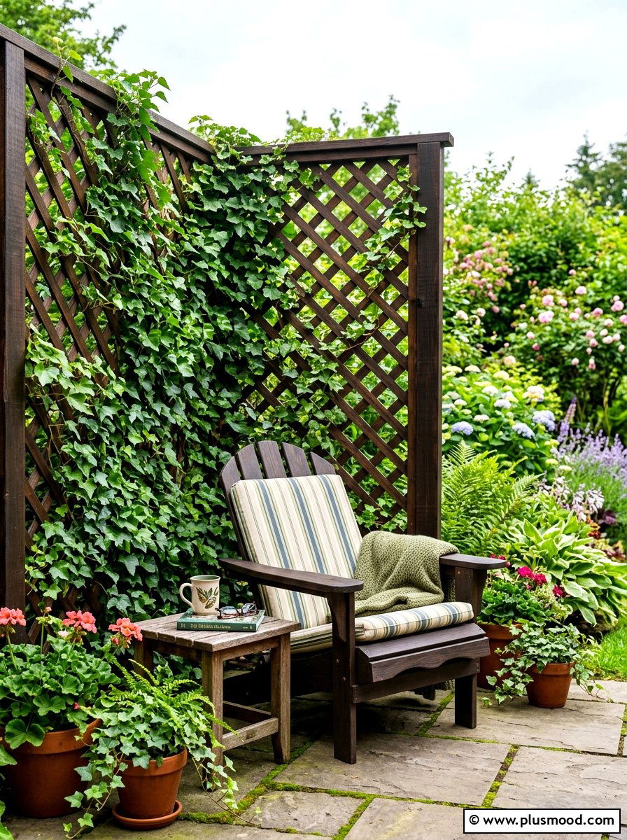 Lattice Privacy Screen - 25 late summer porch decor ideas