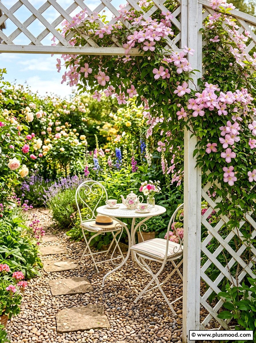 Lattice Trellis Panel - 25 summer backyard privacy ideas