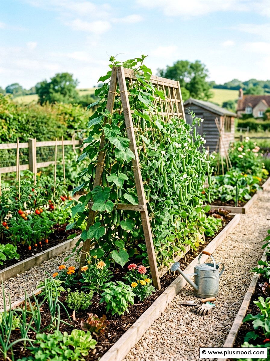 Lattice Vegetable Garden - 25 small backyard ideas with lattice