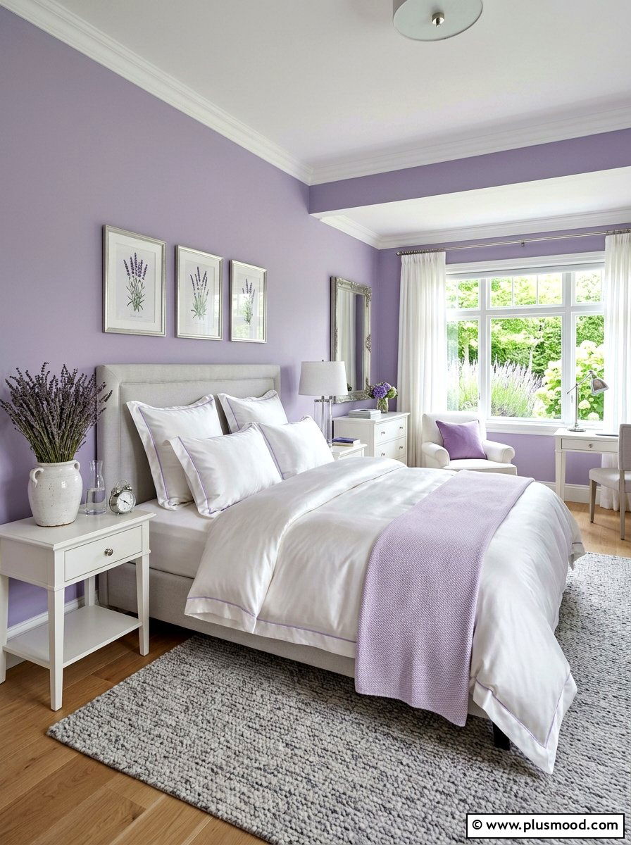 Lavender Bedroom - 25 summer bedroom decor ideas