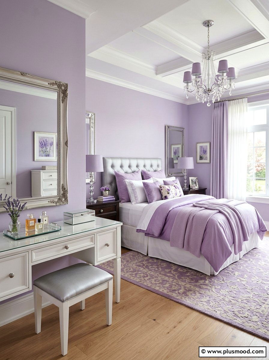 Lavender Bedroom - 25 summer bedroom color ideas