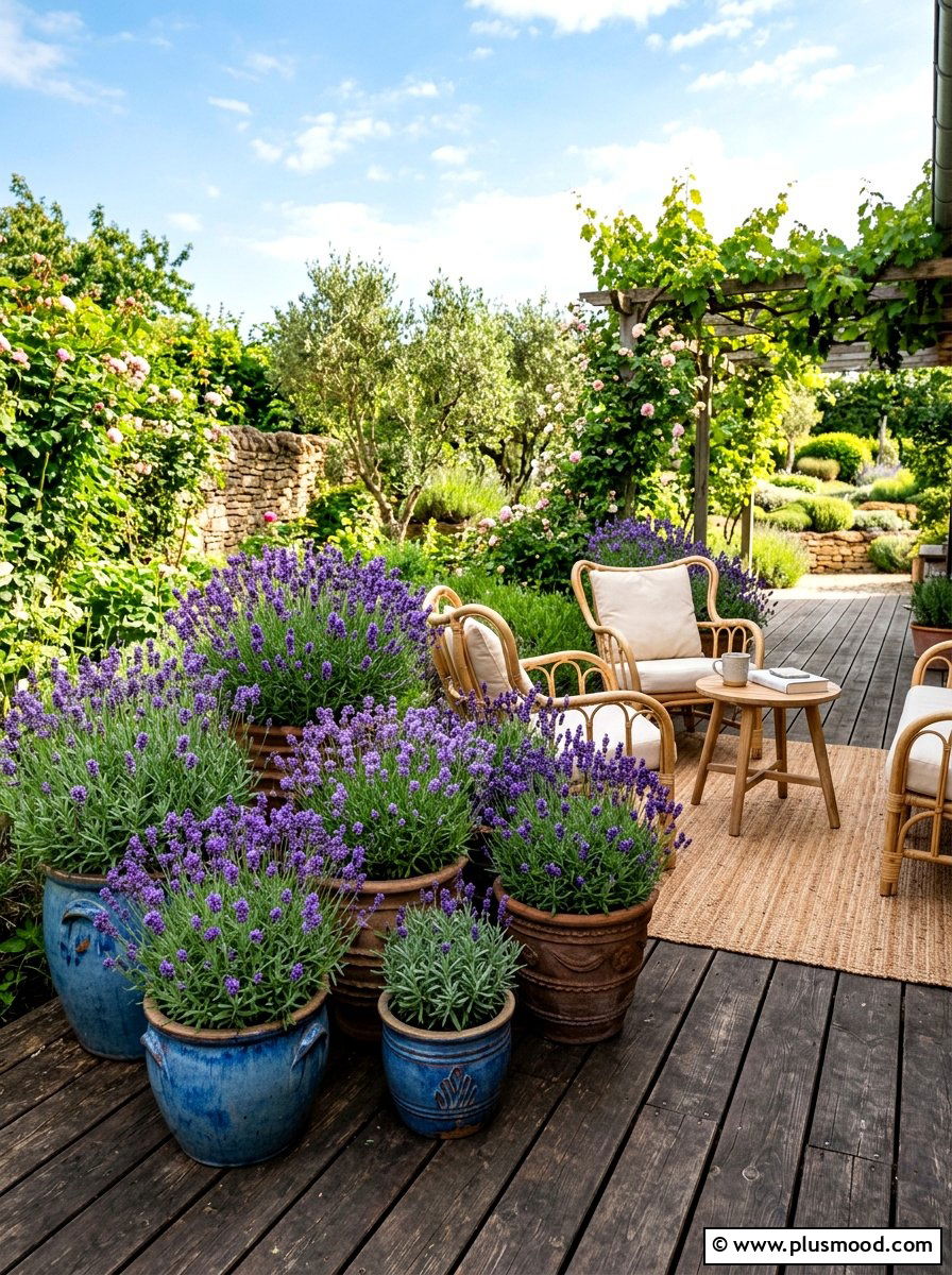 Lavender Container Garden - 25 summer lavender garden ideas