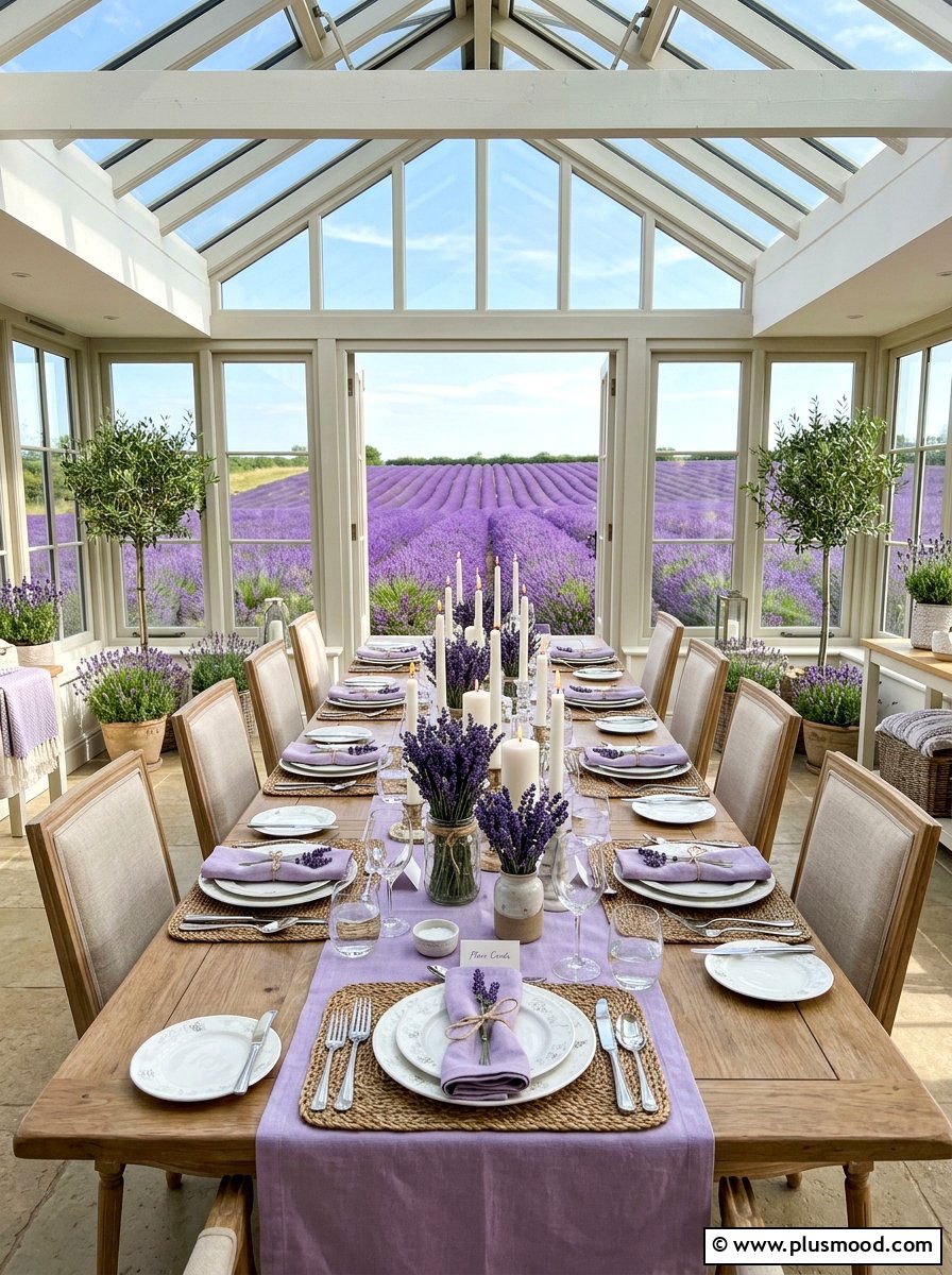Lavender Fields Table - 25 summer tablescape ideas