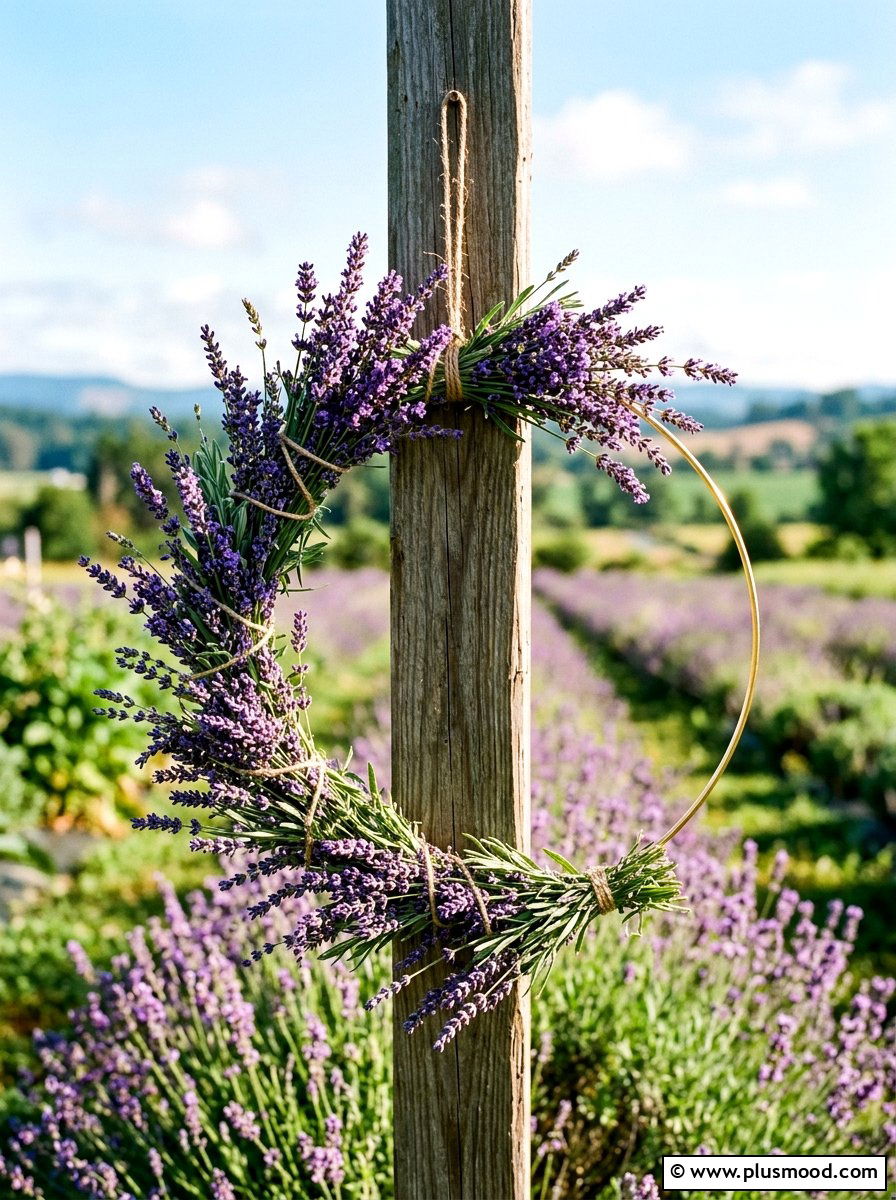 Lavender Hoop Wreath - 25 summer wreath ideas for front door