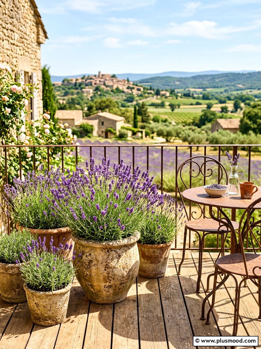 Lavender In Pots - 25 summer porch planter ideas