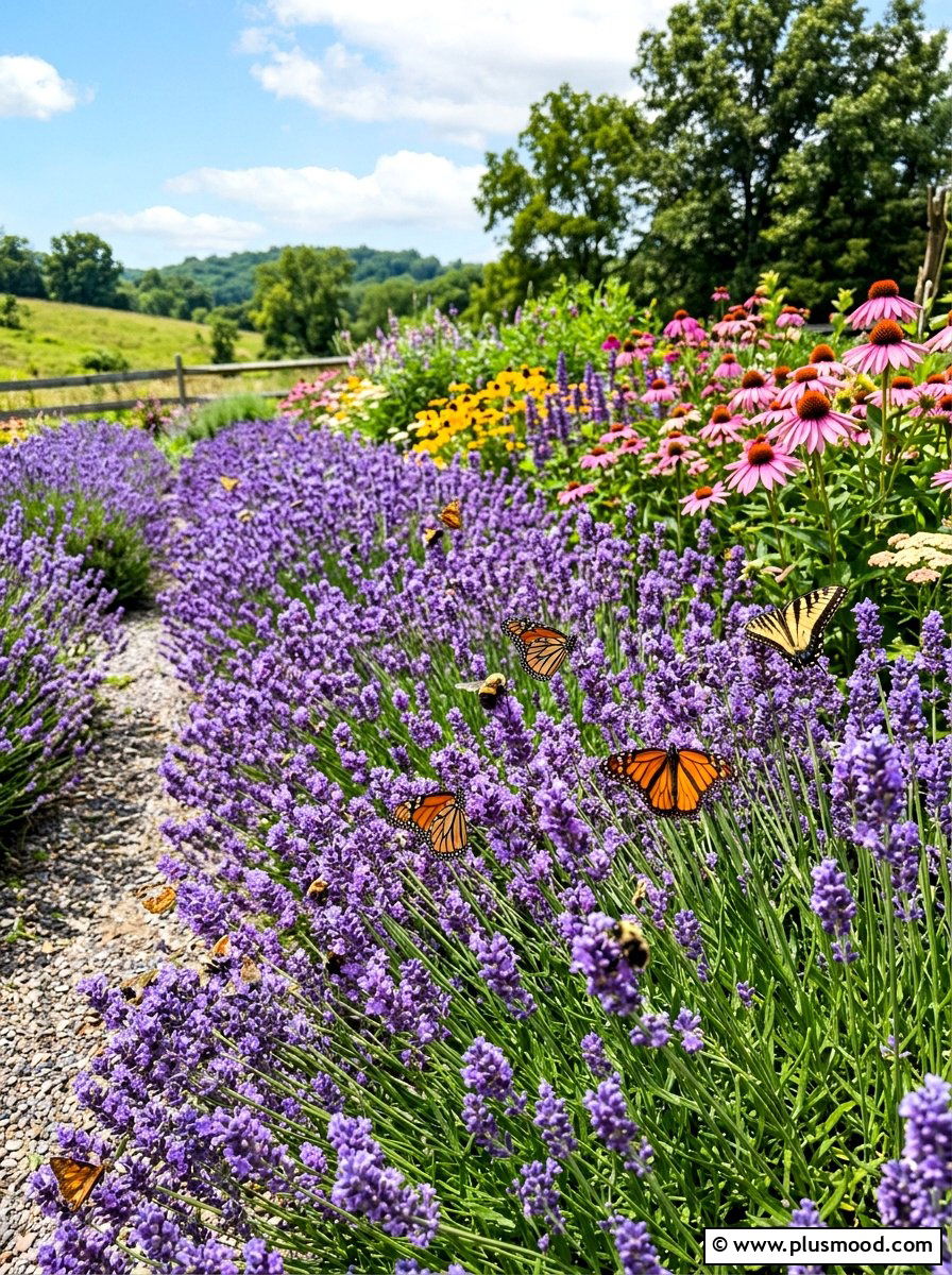 Lavender Pollinator Garden - 25 summer lavender garden ideas