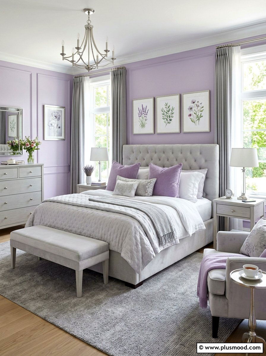 Lavender Purple Bedroom - 25 summer girls bedroom ideas