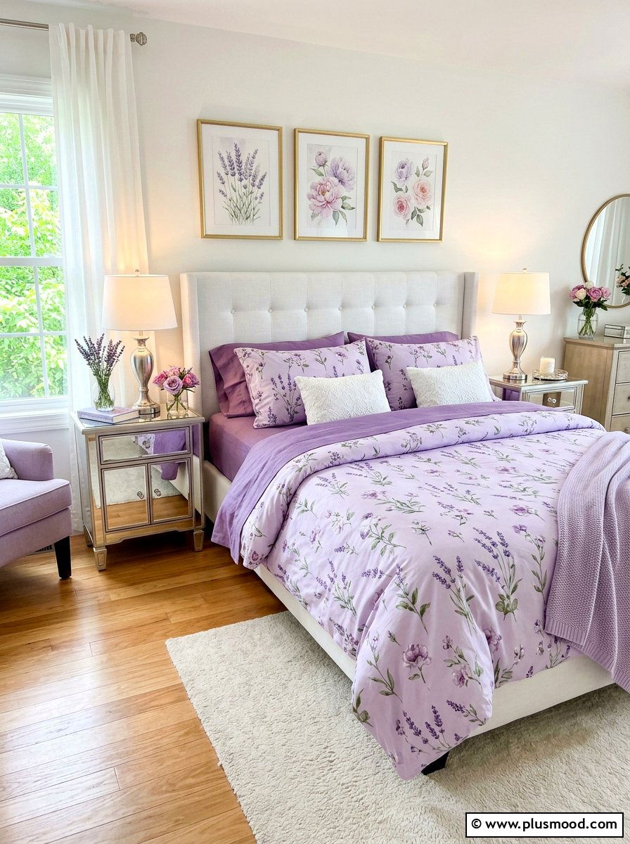 Lavender Purple Sheets - 25 summer bedding color ideas