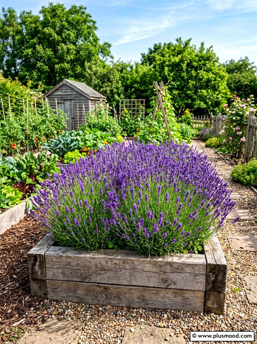 Lavender Raised Bed - 25 summer lavender garden ideas