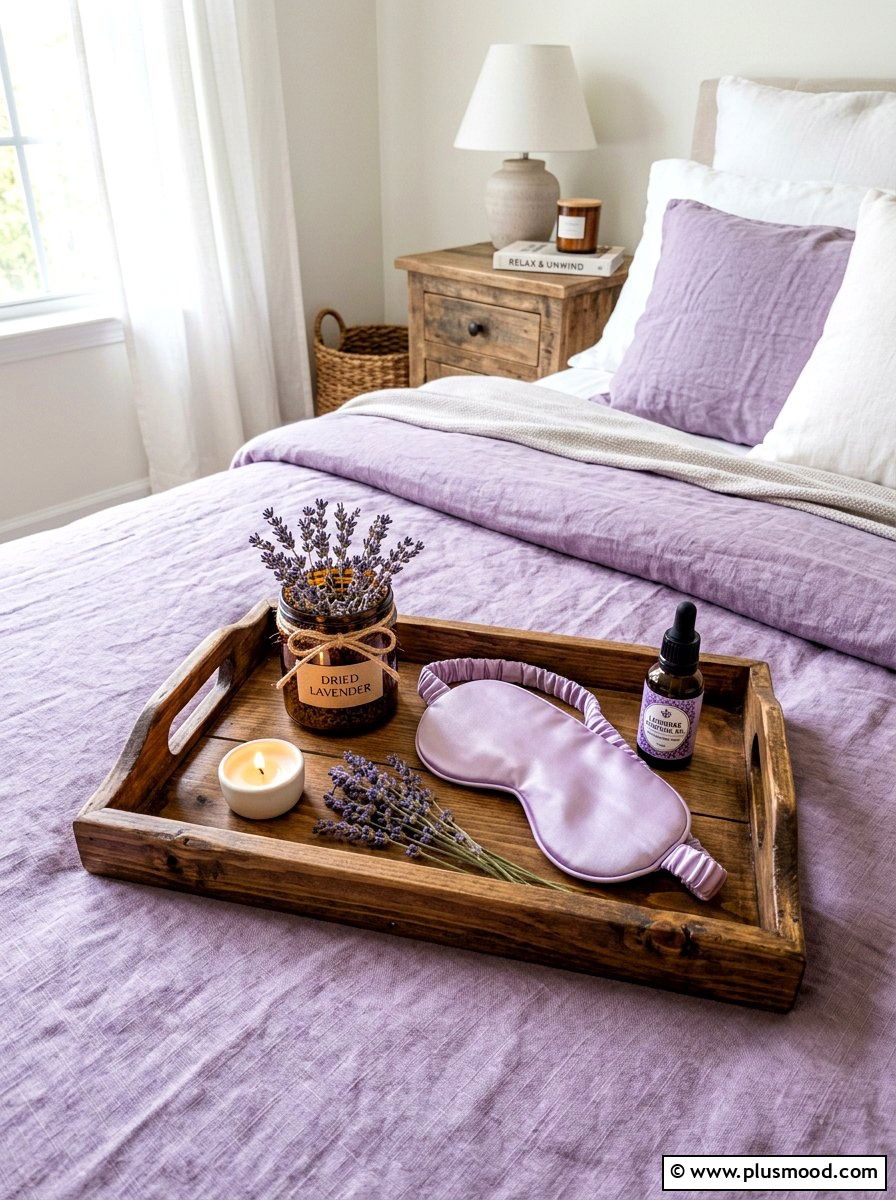 Lavender Scented Tray - 25 summer bedroom tray decor ideas