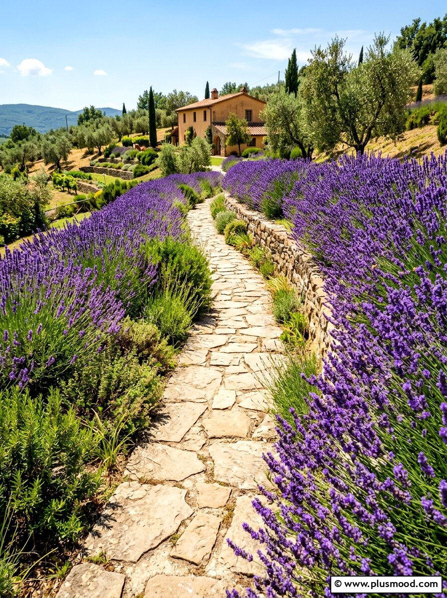 Lavender Walkway - 25 summer sensory garden ideas