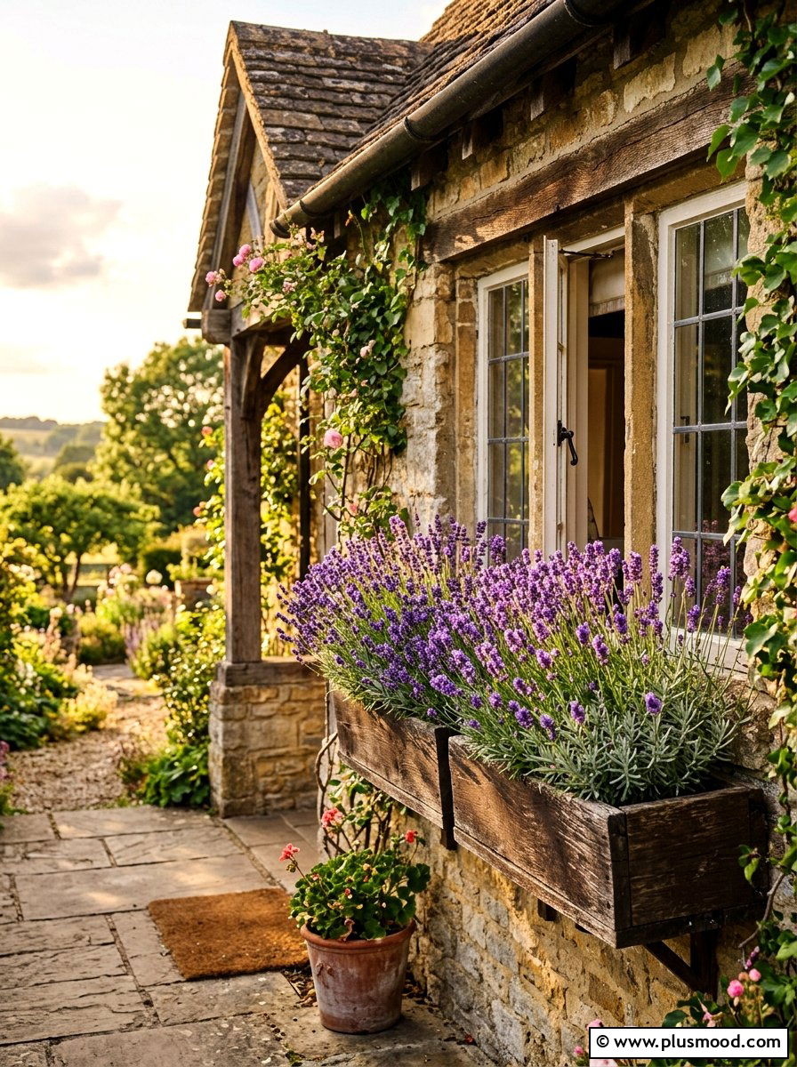 Lavender Window Boxes