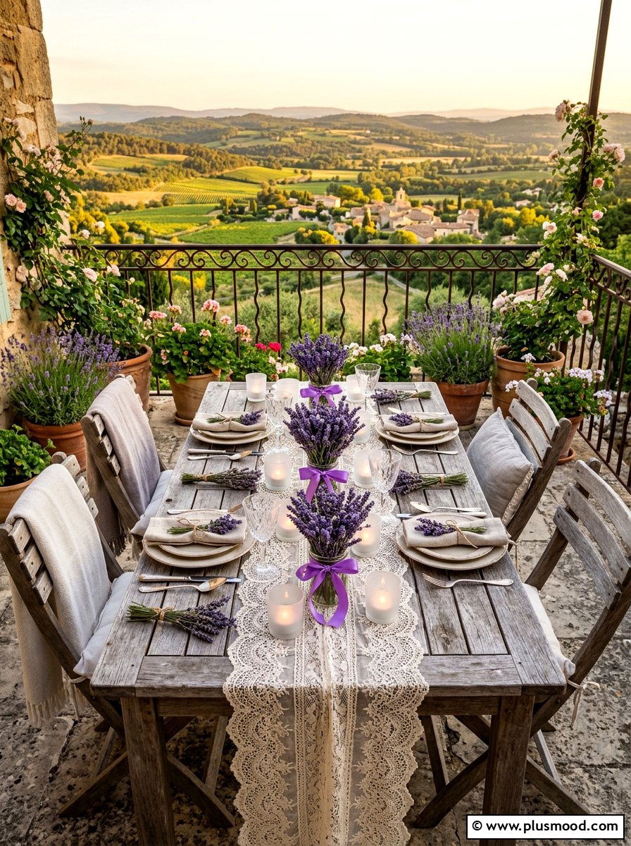 Lavender and lace - 25 summer entertaining table ideas